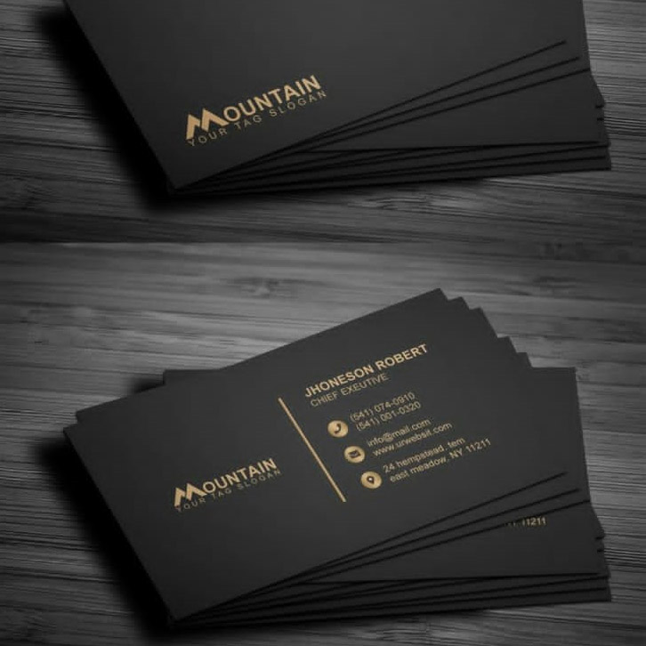 Creative Force Communications Gold embossed visiting card